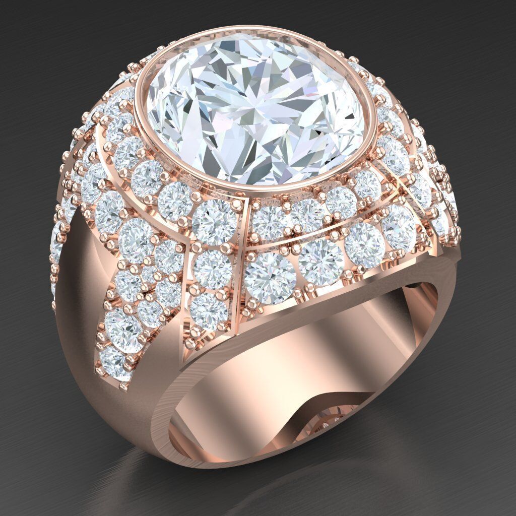 Man Ring New Design 3MR068 3D model_1