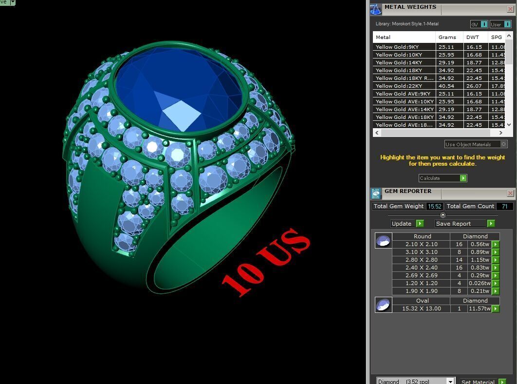 Man Ring New Design 3MR068 3D model_12