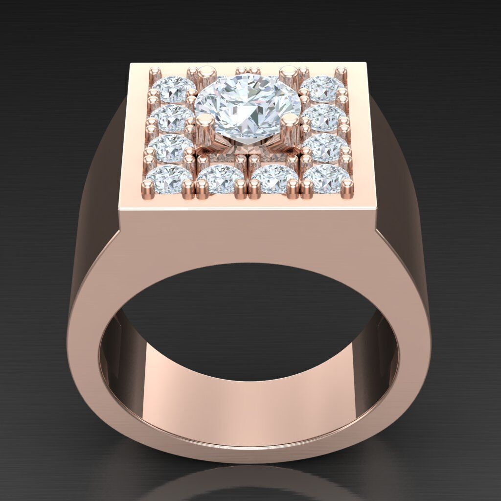 Man Ring New Design 3MR067 3D model_2