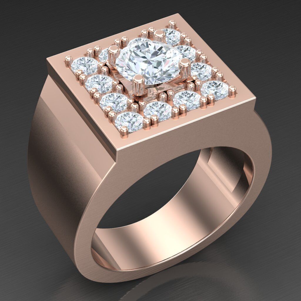 Man Ring New Design 3MR067 3D model_1