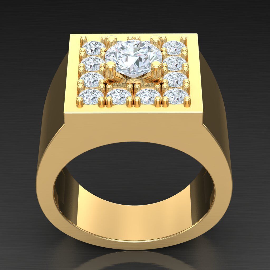 Man Ring New Design 3MR067 3D model_3