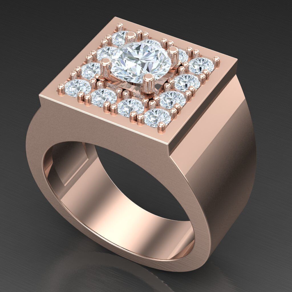 Man Ring New Design 3MR067 3D model_4