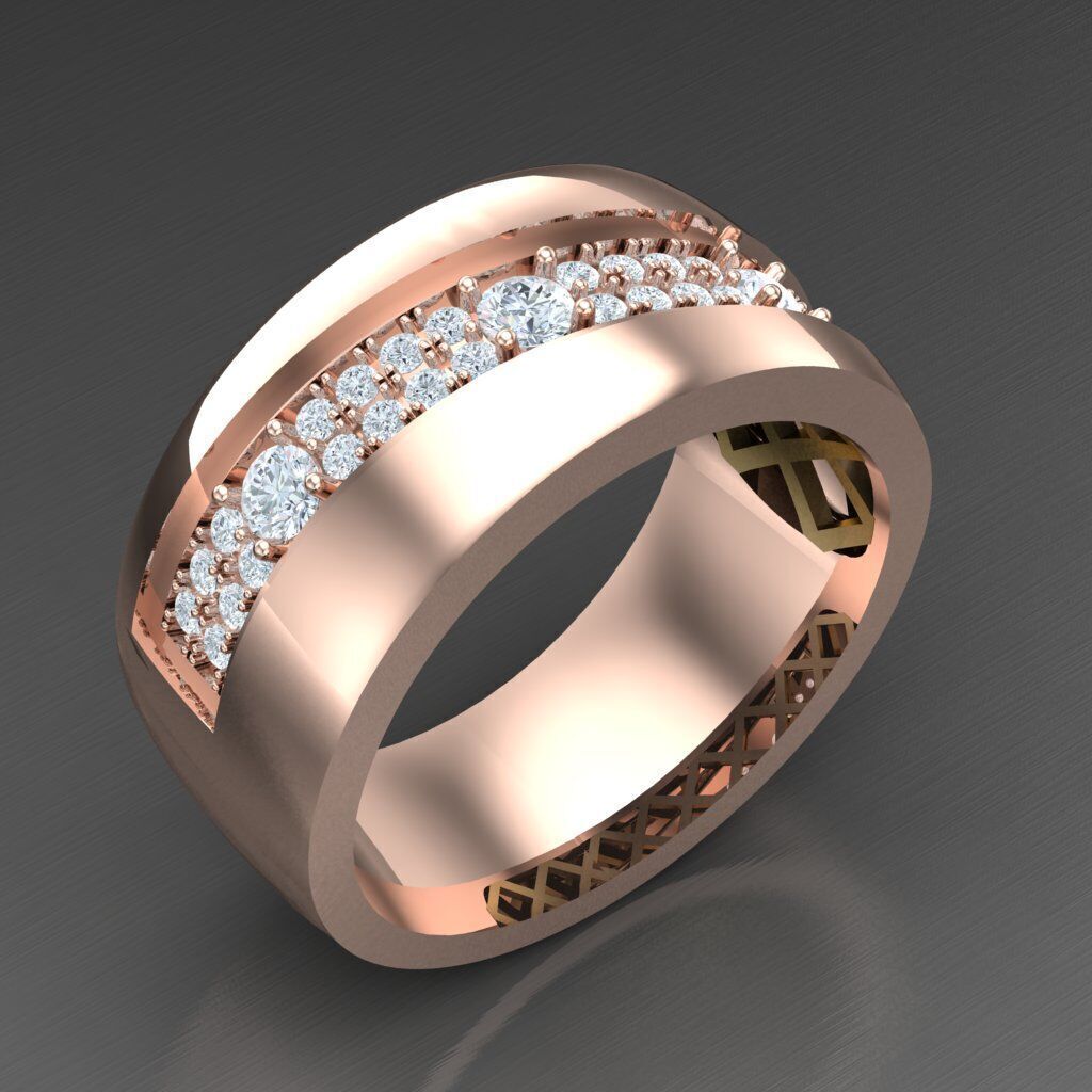 Man Ring New Design 3MR063 3D print model_1