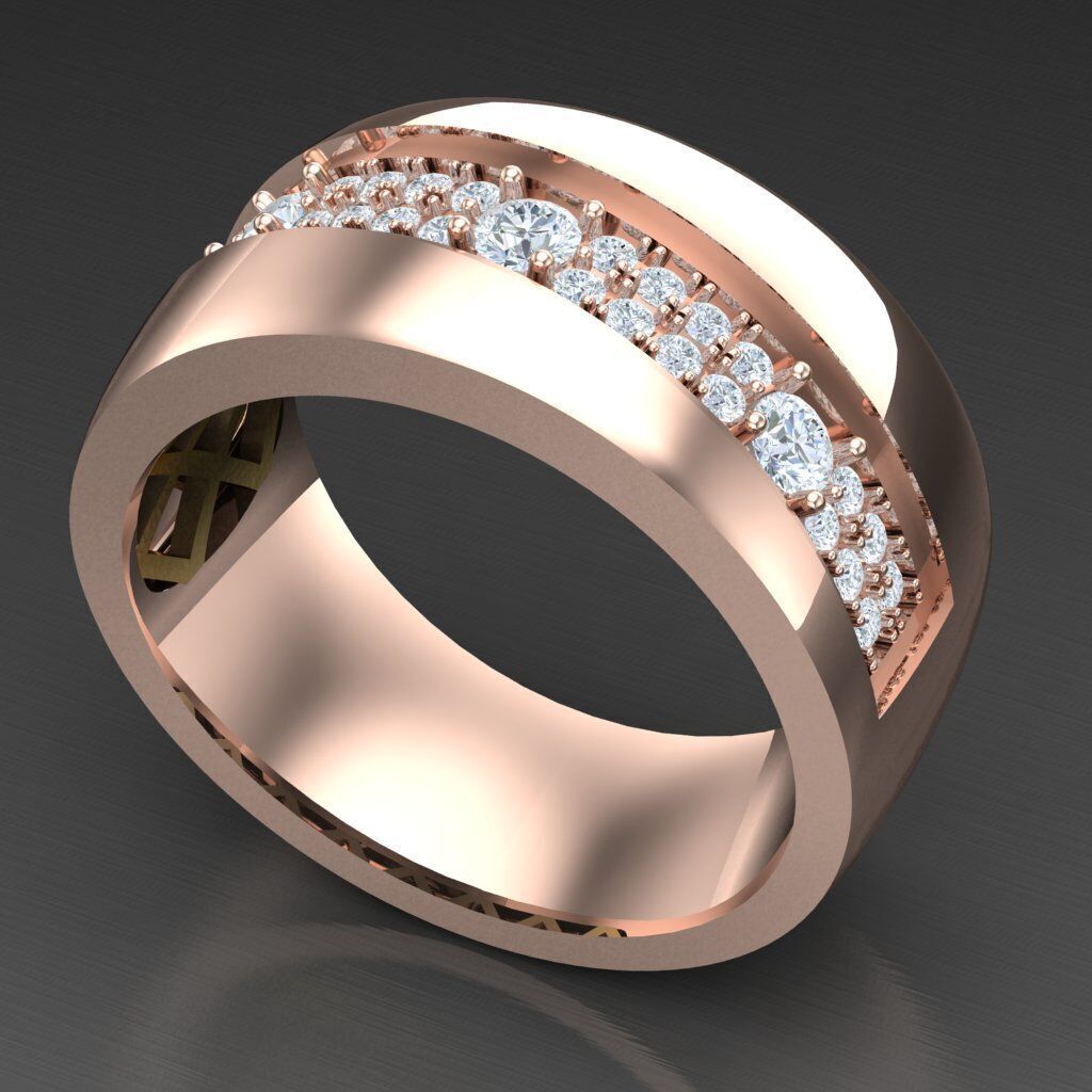 Man Ring New Design 3MR063 3D print model_4