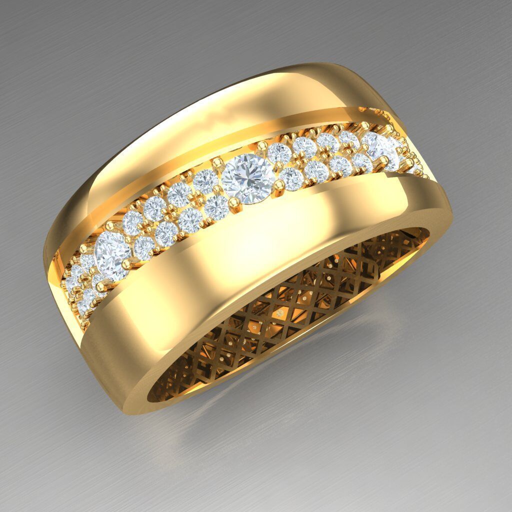 Man Ring New Design 3MR063 3D print model_9