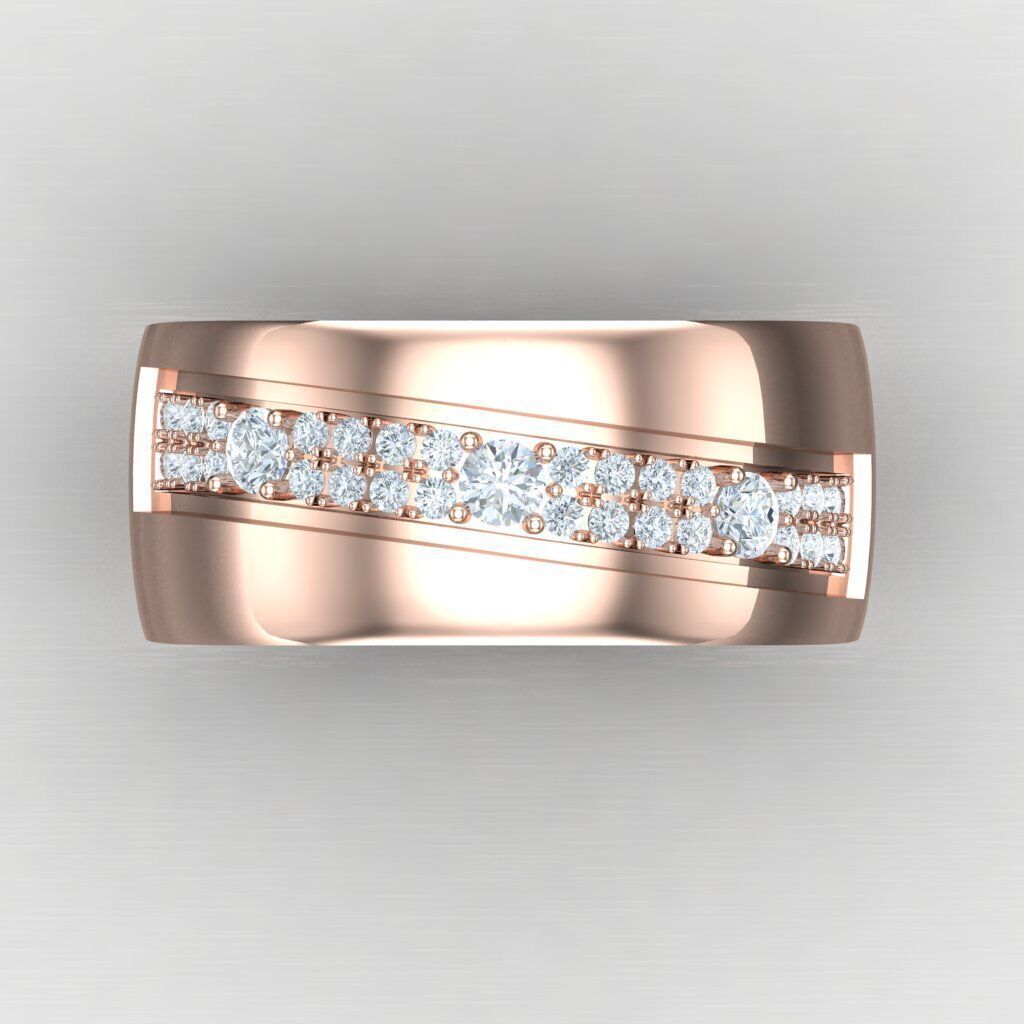 Man Ring New Design 3MR063 3D print model_6