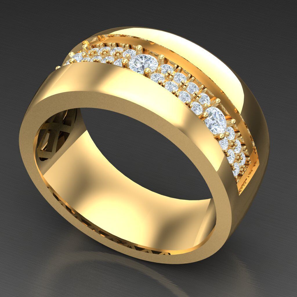 Man Ring New Design 3MR063 3D print model_5