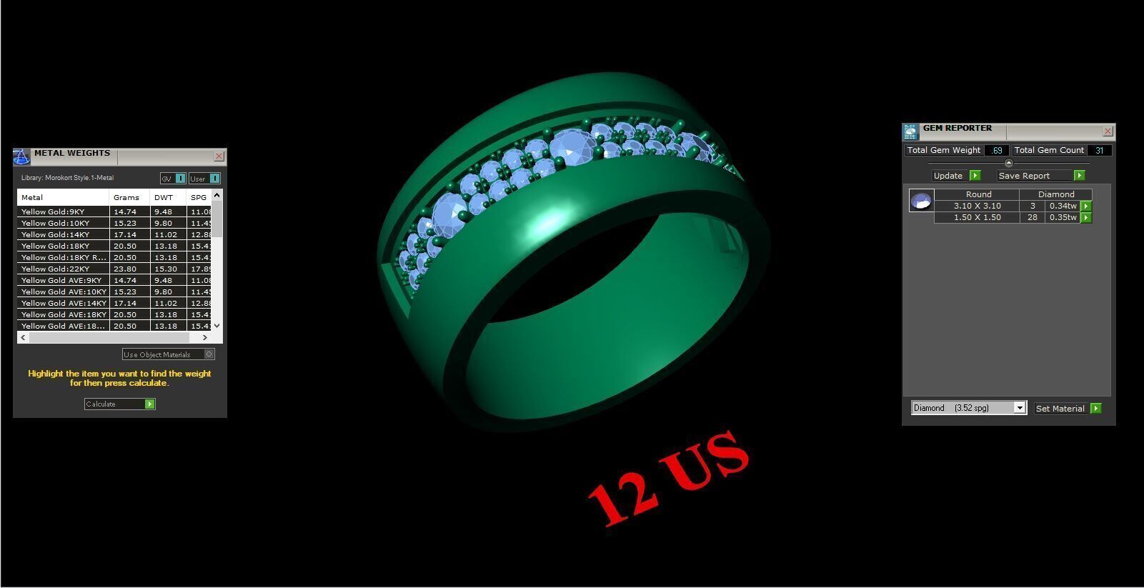 Man Ring New Design 3MR061 3D model_12