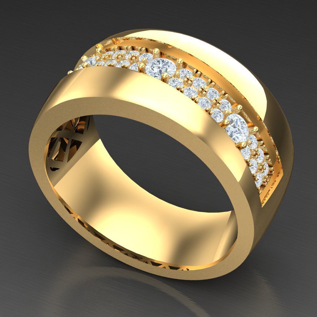 Man Ring New Design 3MR061 3D model_5