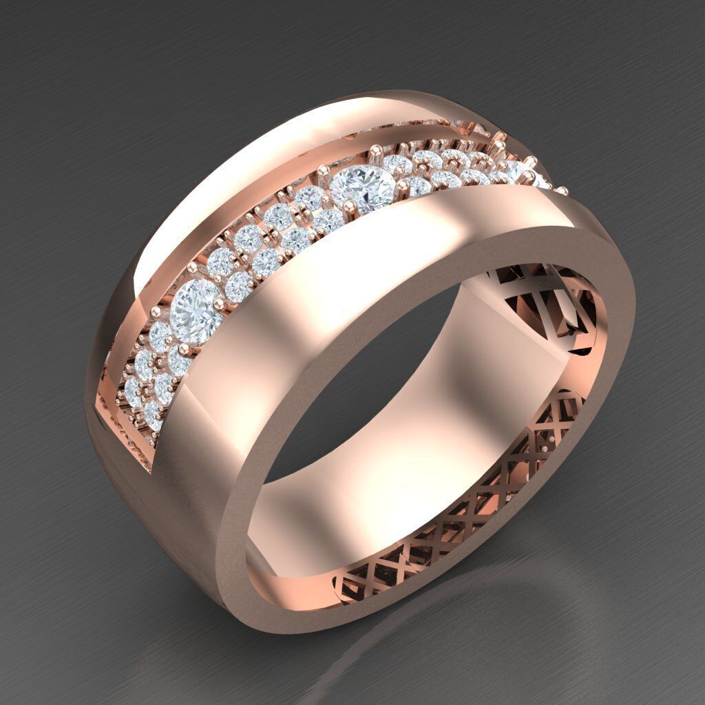 Man Ring New Design 3MR061 3D model_1