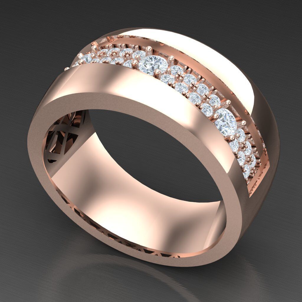 Man Ring New Design 3MR061 3D model_4