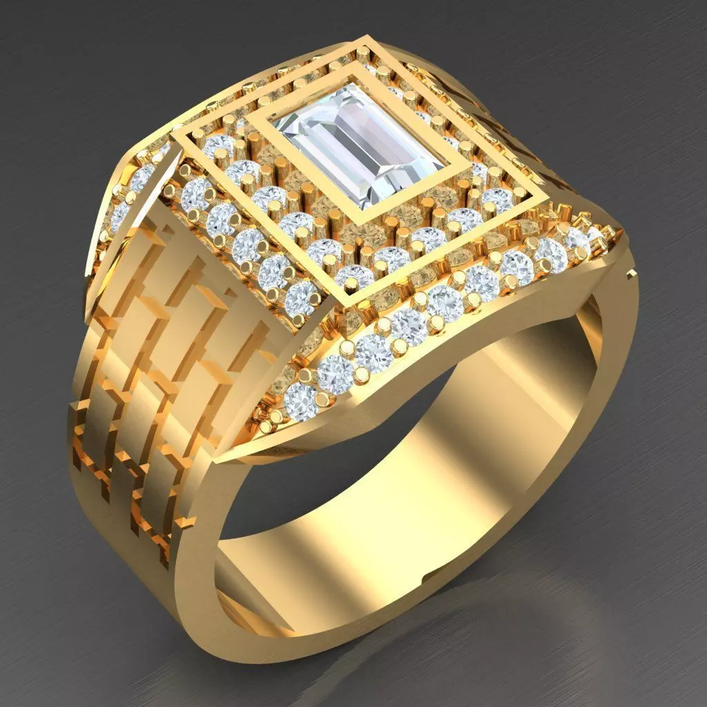 Man Ring New Design 3MR060 3D model_0