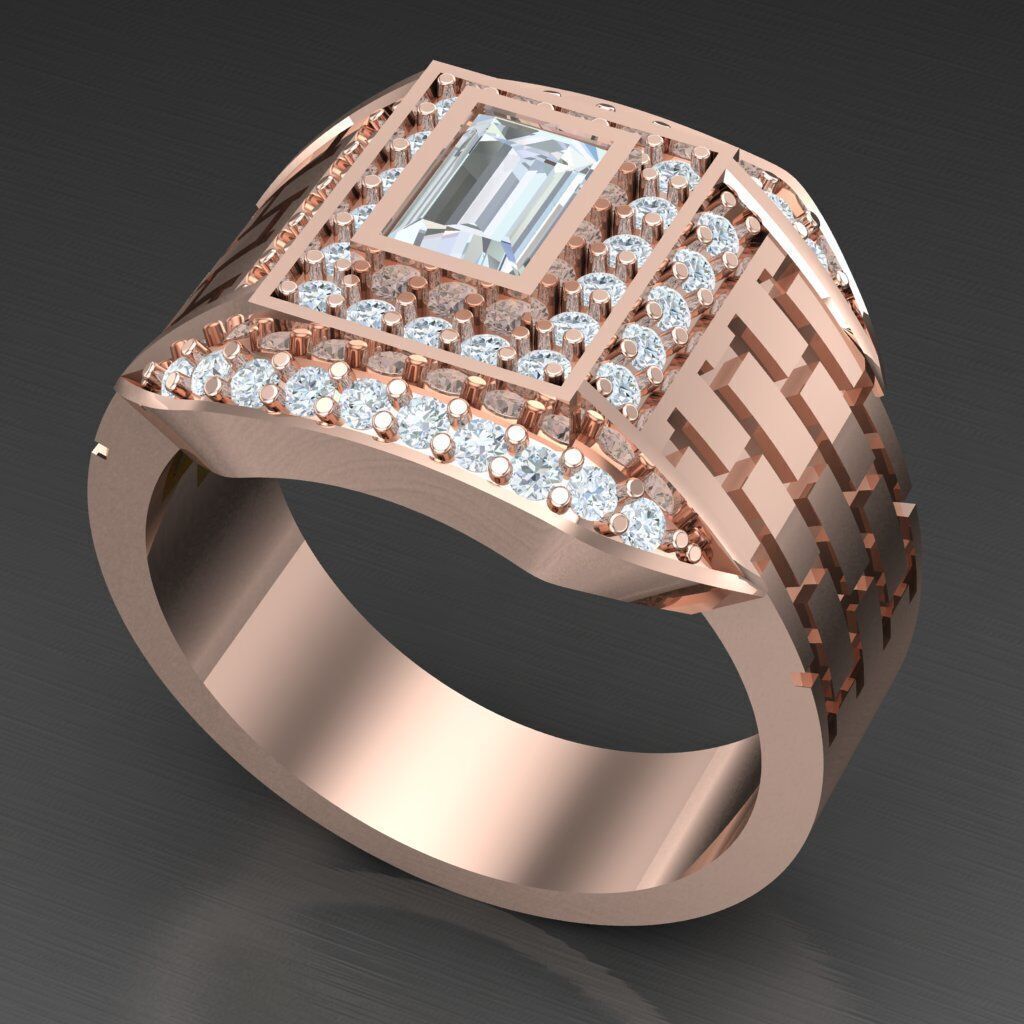 Man Ring New Design 3MR060 3D model_4