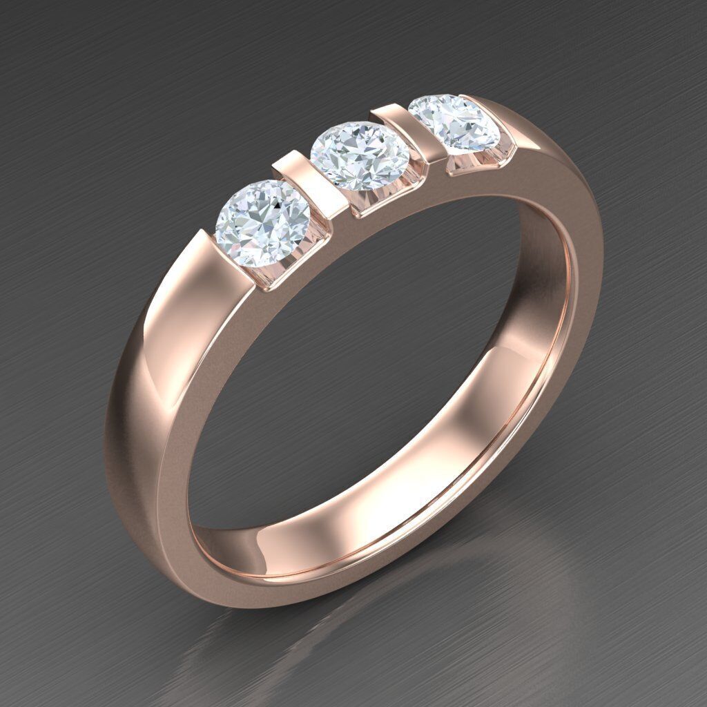 Man Ring New Design 3MR055 3D print model_1