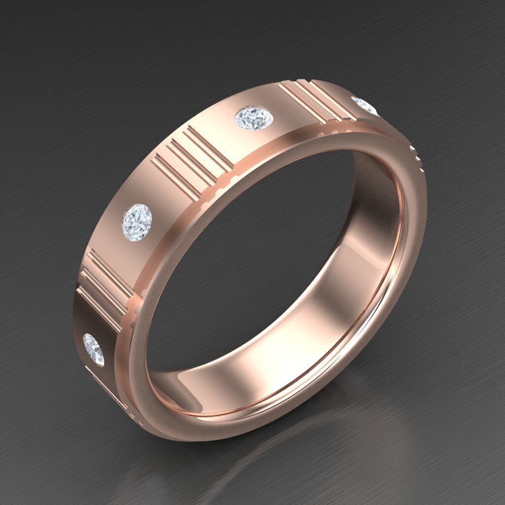 Man Ring New Design 3MR051 3D model_1