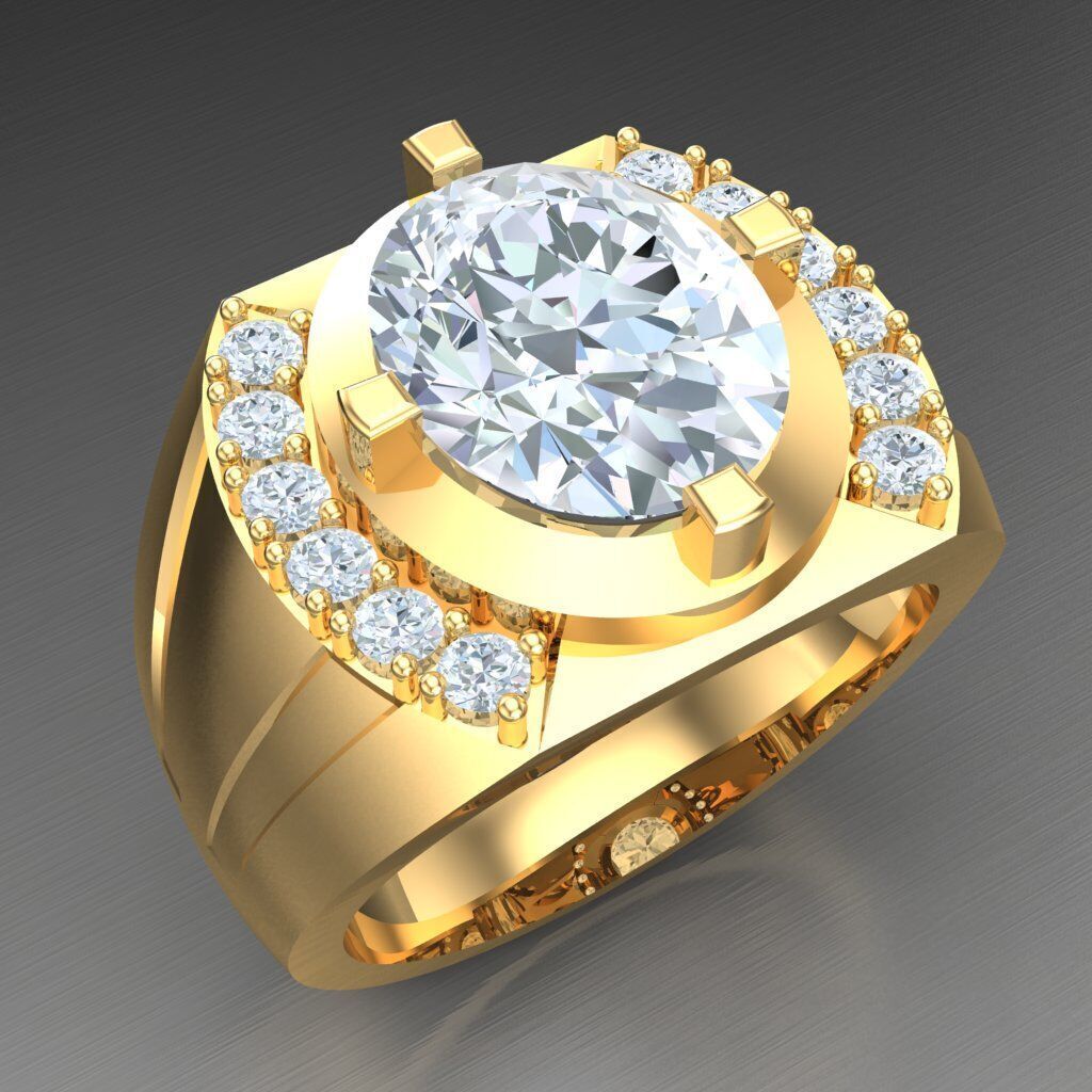 Man Ring New Design 3MR042 3D print model_9