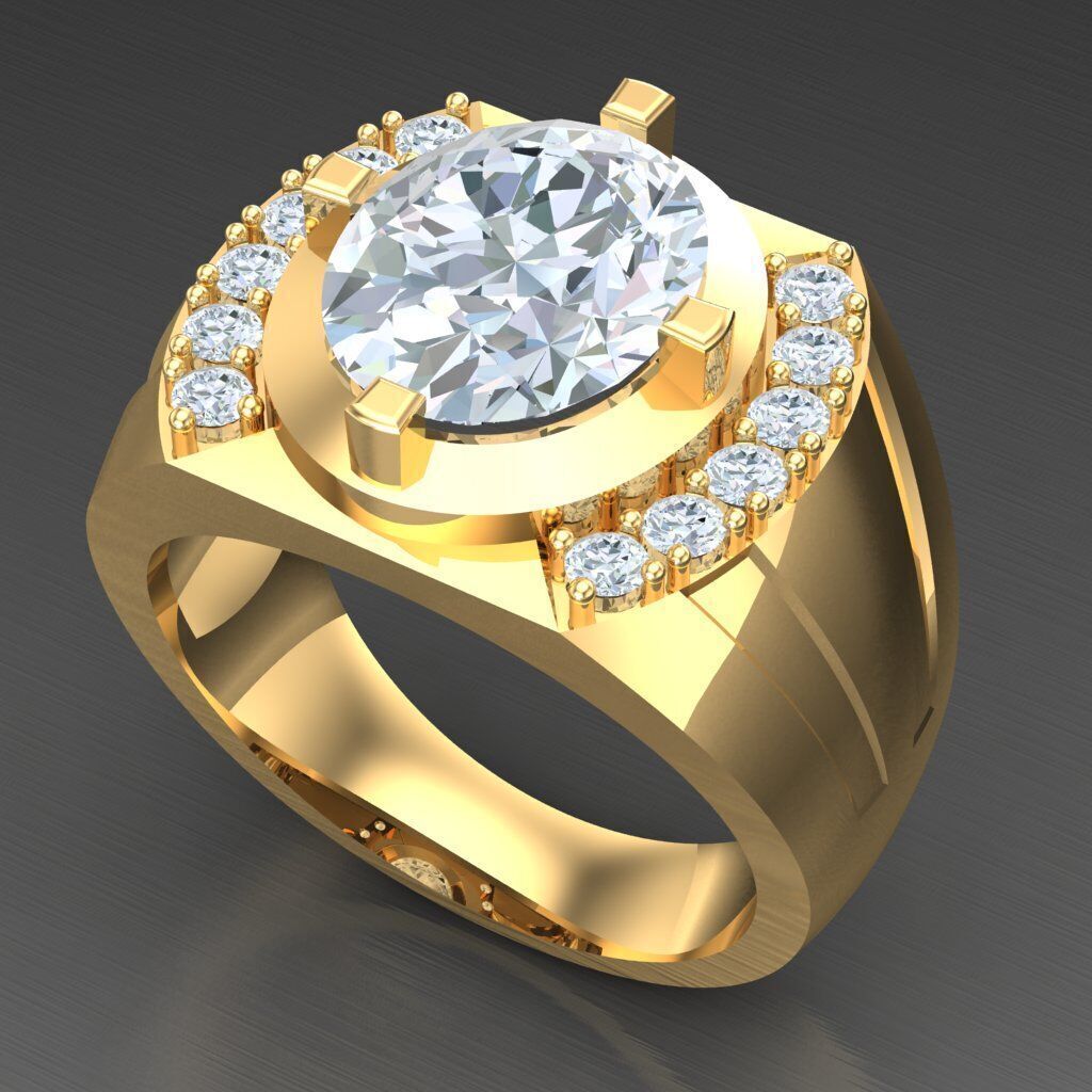 Man Ring New Design 3MR042 3D print model_5