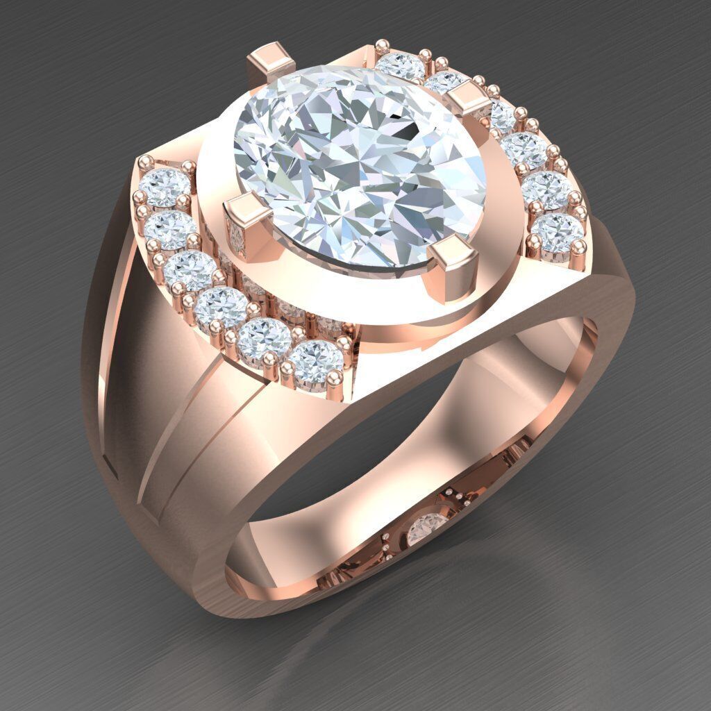 Man Ring New Design 3MR042 3D print model_1