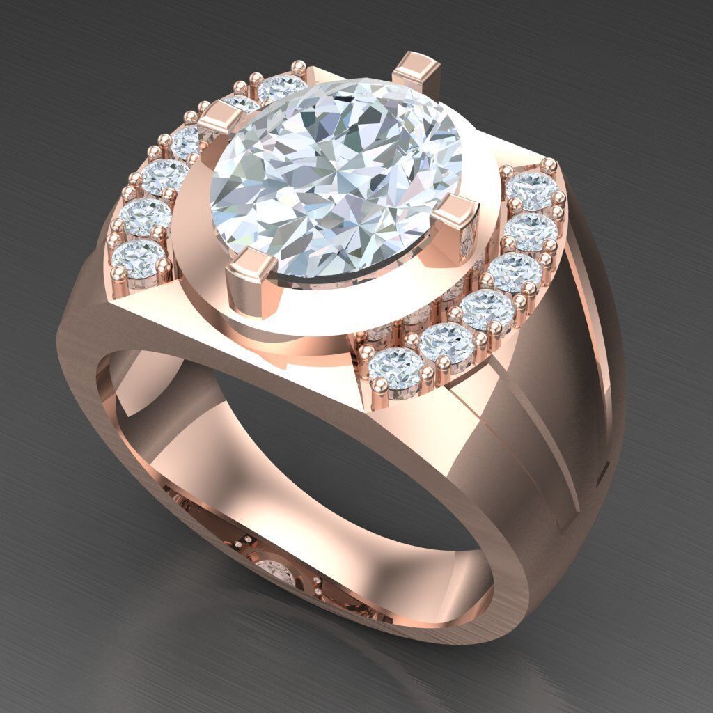 Man Ring New Design 3MR042 3D print model_4