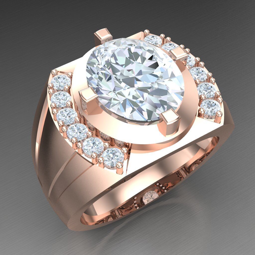 Man Ring New Design 3MR042 3D print model_8