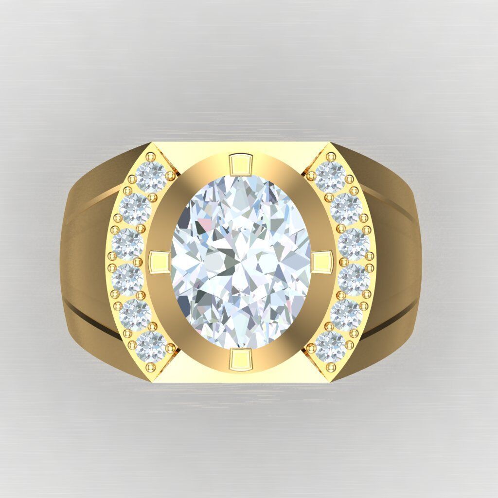 Man Ring New Design 3MR042 3D print model_7