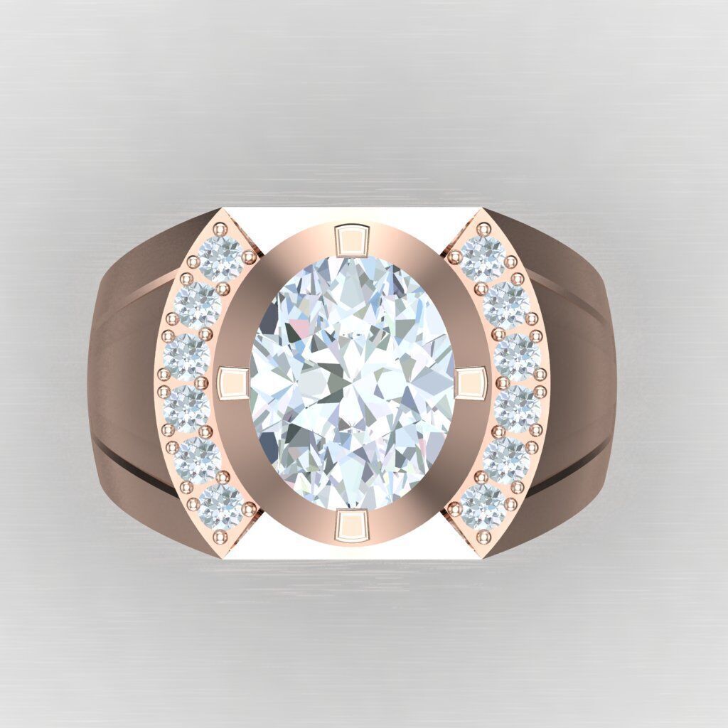 Man Ring New Design 3MR042 3D print model_6