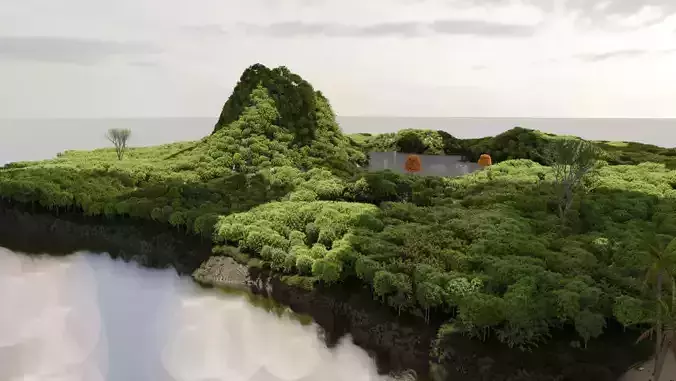 Realistic 3D Trees  Green and Autumn -  Game and Archviz Ready