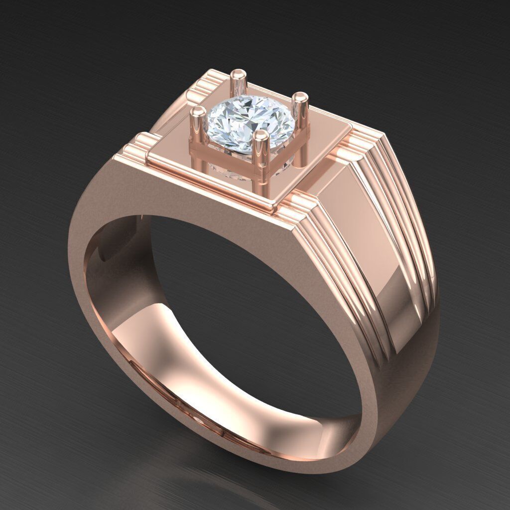 Man Ring New Design 3MR036 3D model_4