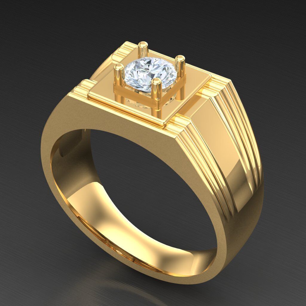 Man Ring New Design 3MR036 3D model_5