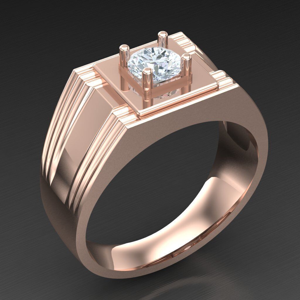 Man Ring New Design 3MR036 3D model_1