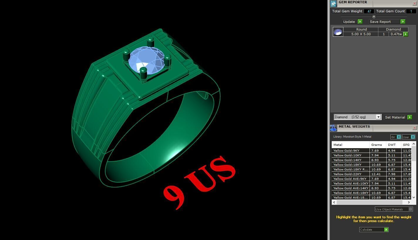 Man Ring New Design 3MR036 3D model_12