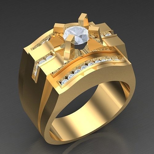 Man Ring New Design 3MR025 3D model