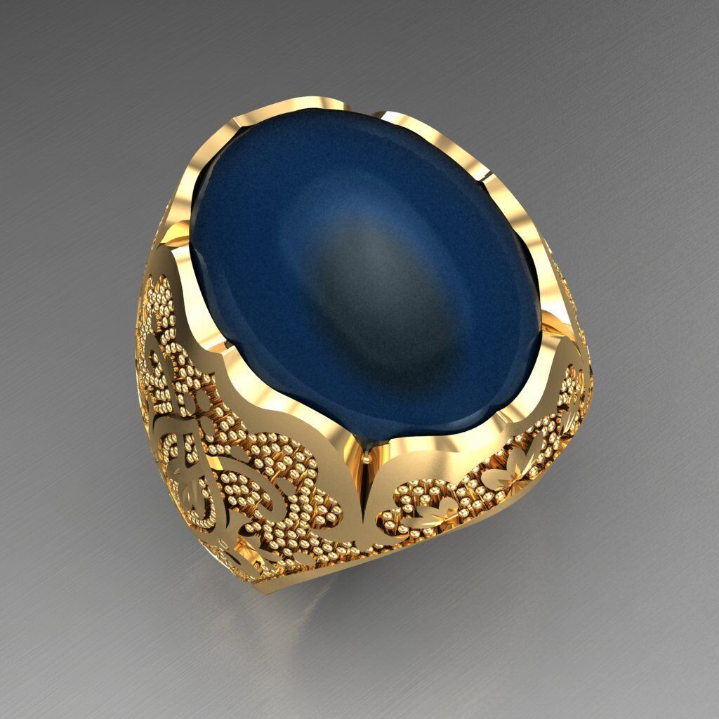 Man Ring New Design 3MR019 3D print model_9