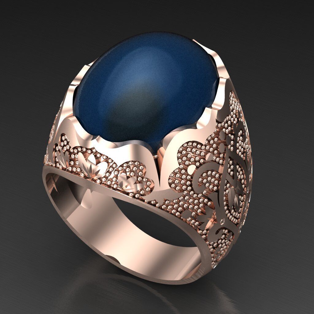 Man Ring New Design 3MR019 3D print model_4