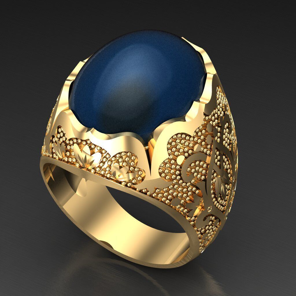 Man Ring New Design 3MR019 3D print model_5