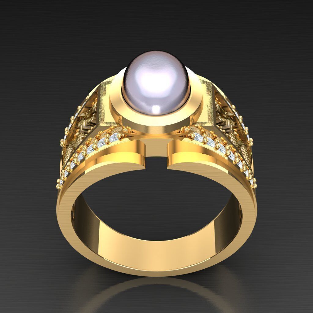 Man Ring New Design 3MR015 3D print model_3