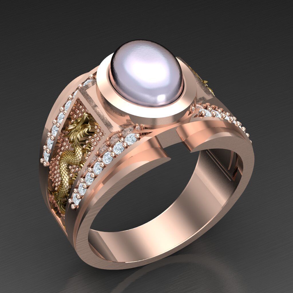 Man Ring New Design 3MR015 3D print model_1