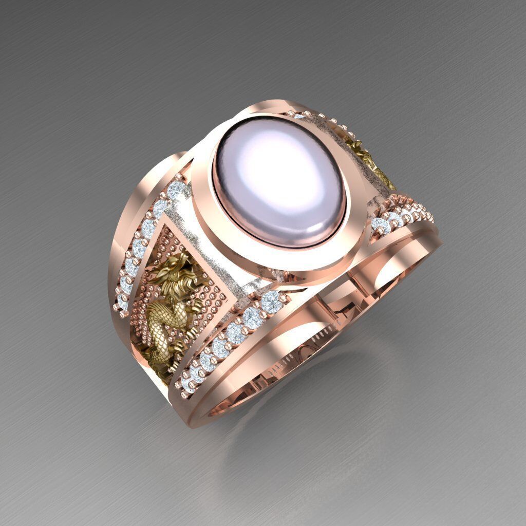 Man Ring New Design 3MR015 3D print model_8