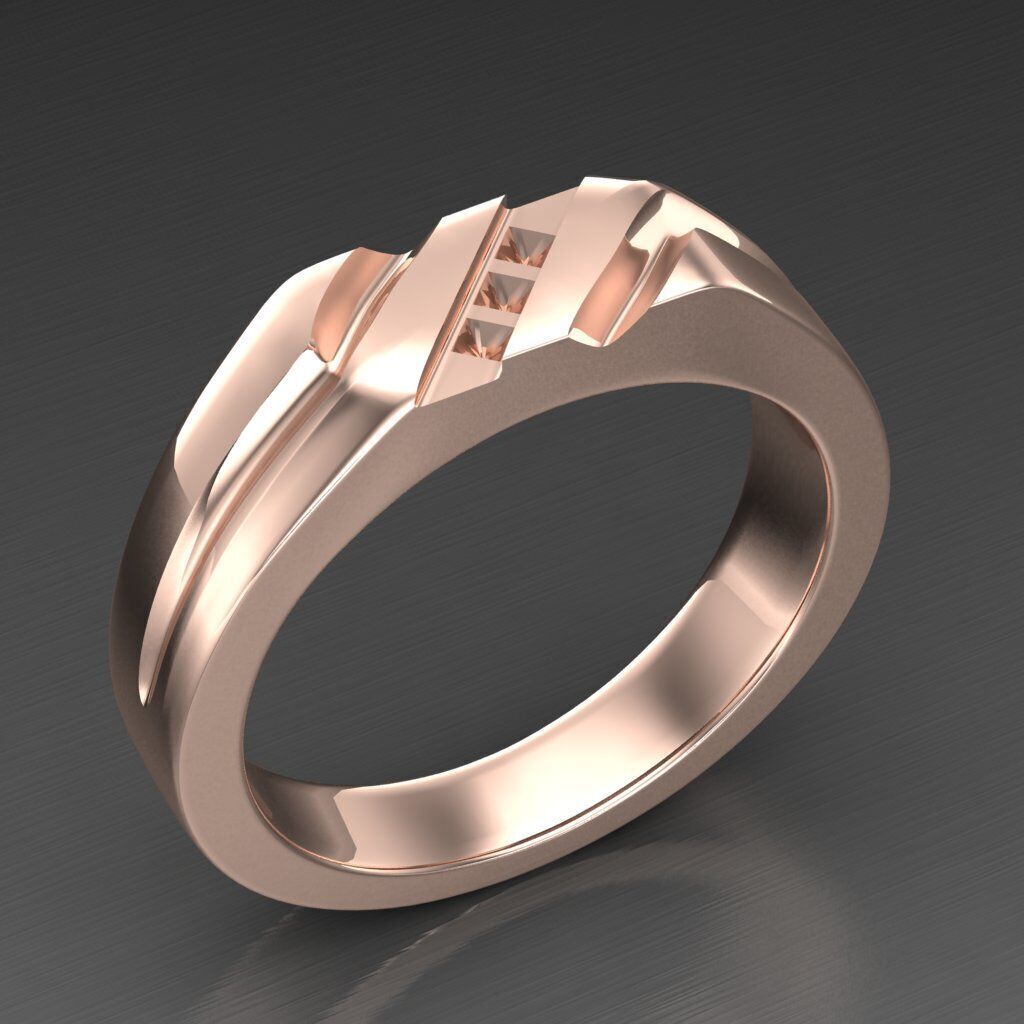 Man Ring New Design 3MR014 3D model_1