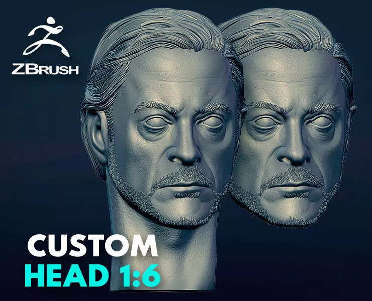 HEAD - ROBERT DOWNEY JR 3D print model