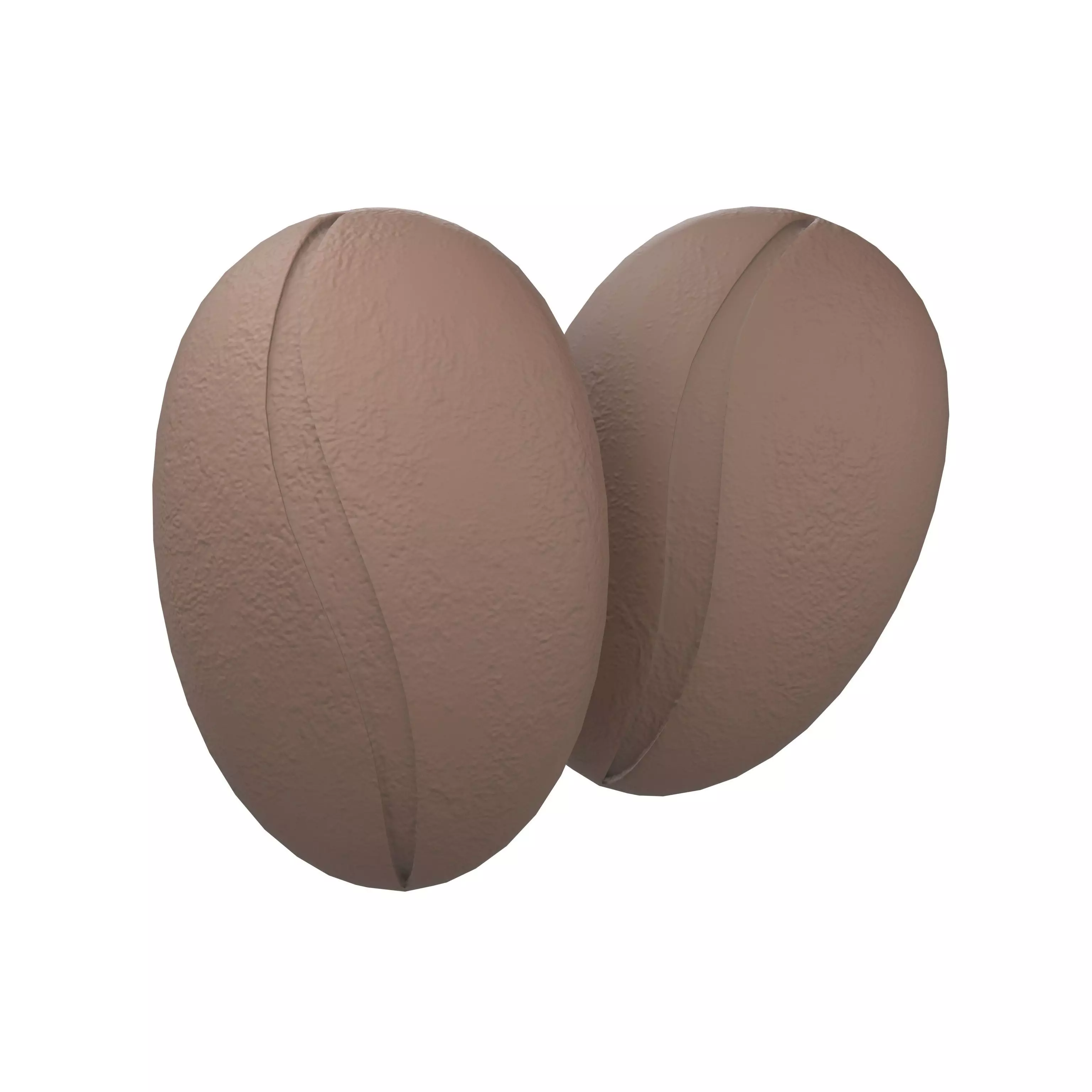 Coffee Bean v1 001 Low-poly 3D model