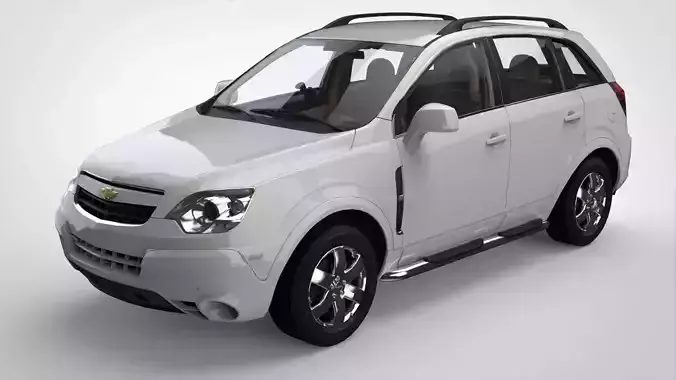 Chevrolet Captiva 2015 with interior Low-poly 3D model
