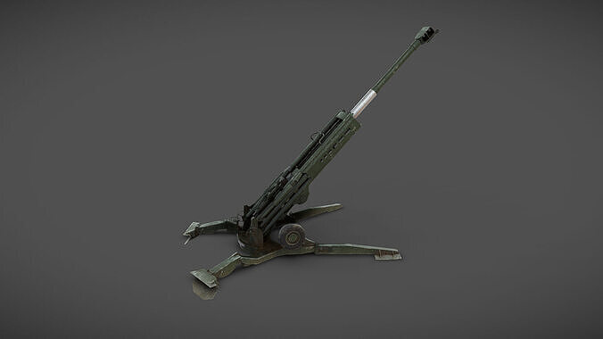 Hotwizer M777 Low-poly 3D model