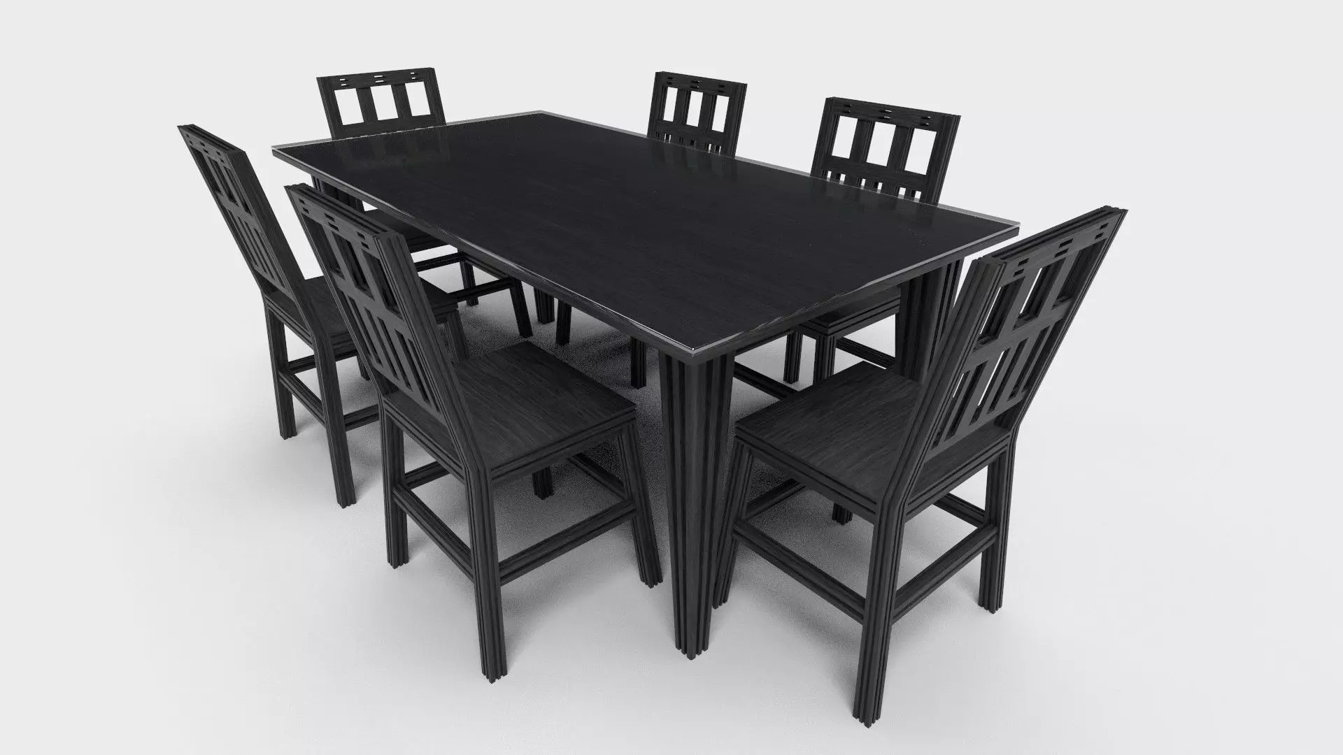 Dining set CG1 3D model_0