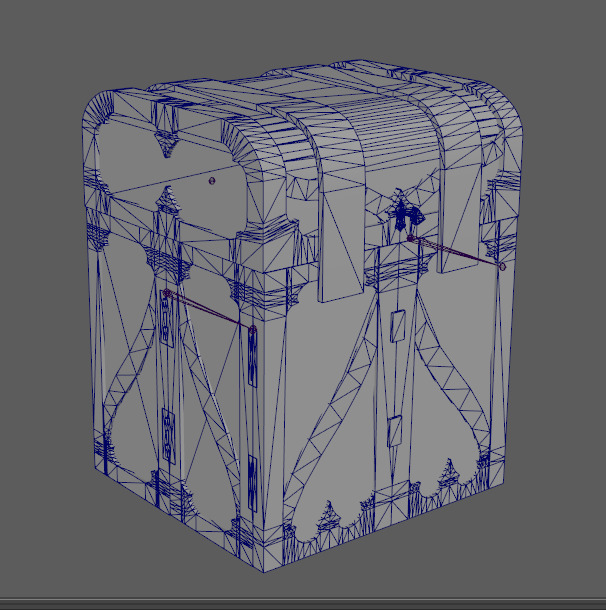 apothecary chest Alchemy herbs Storage Box medicine powder Low-poly 3D model_7