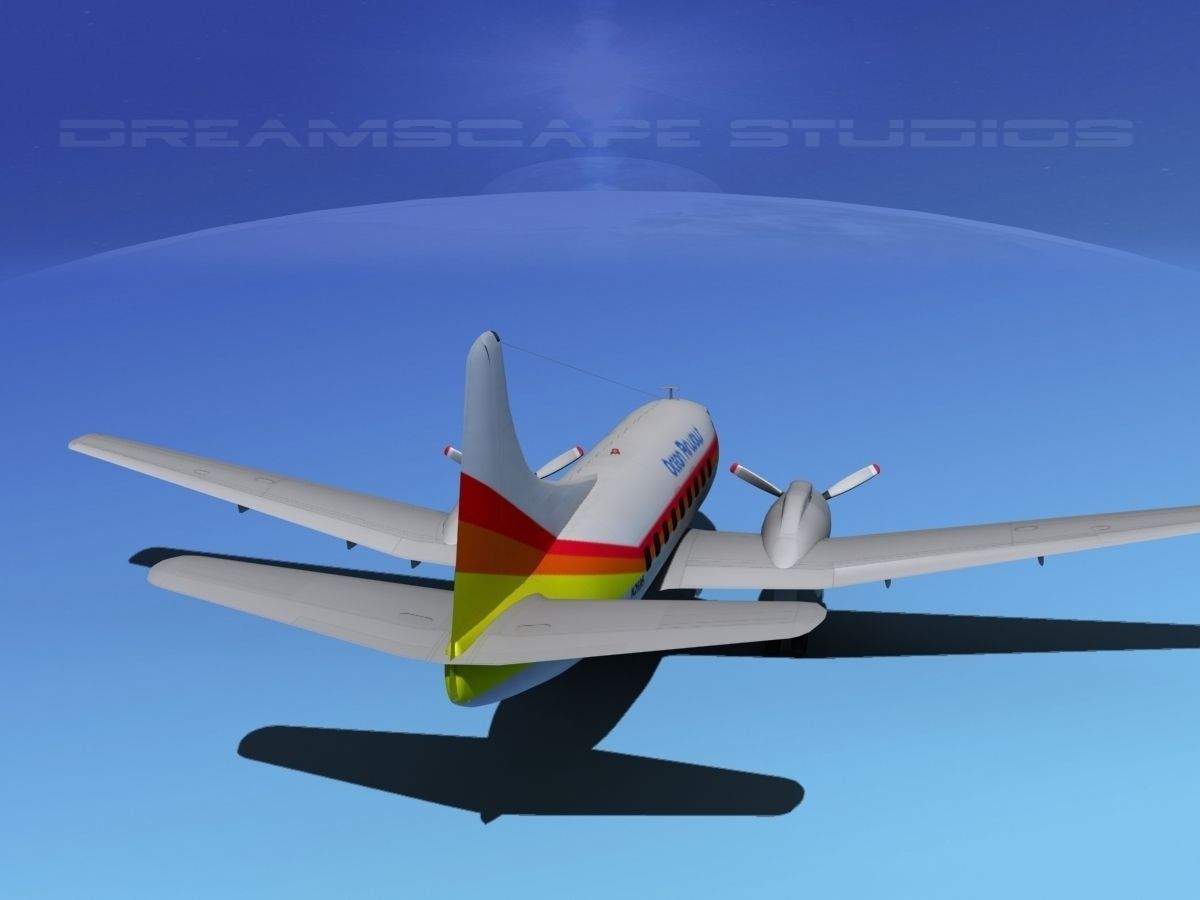 Martin 202 Ocean Airways 3D model_7