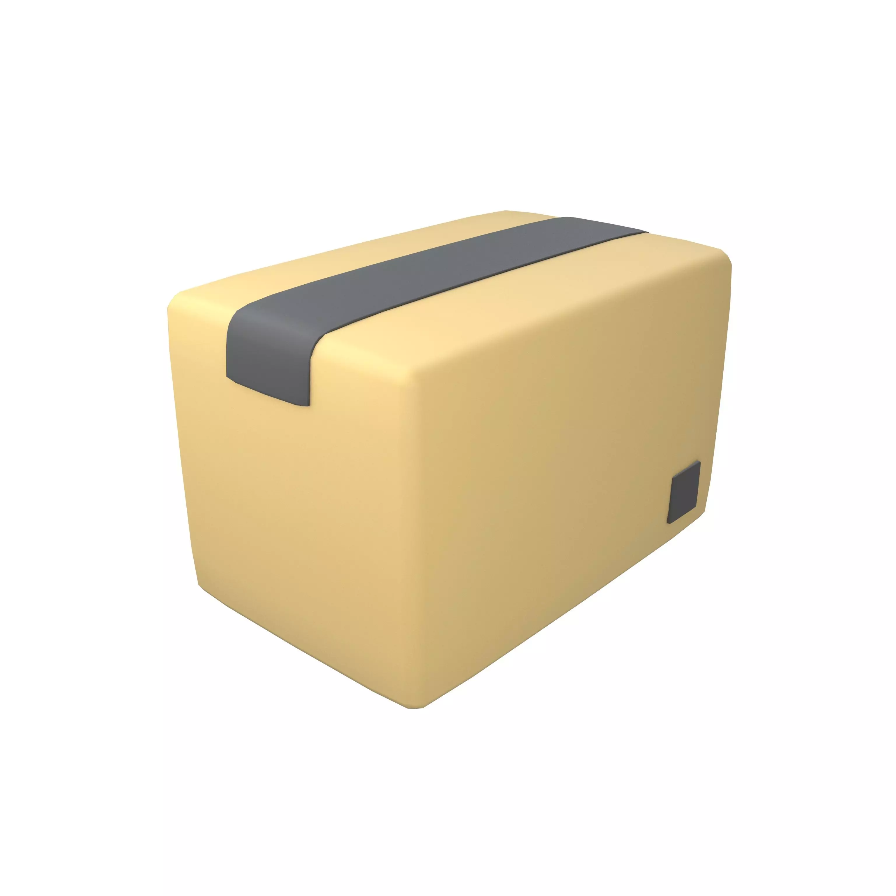 Delivery Box Icon v1 002 Low-poly 3D model_0