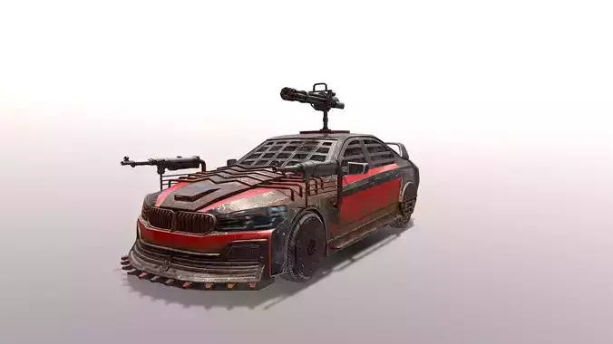 Modifying armored vehicles Low-poly 3D model