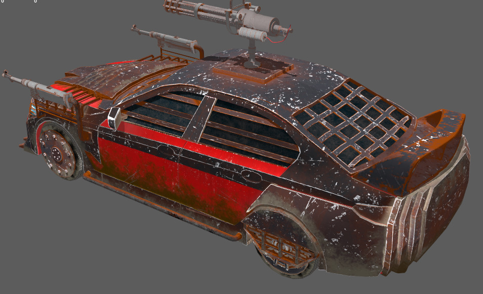 Modifying armored vehicles Low-poly 3D model_1