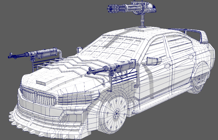 Modifying armored vehicles Low-poly 3D model_5